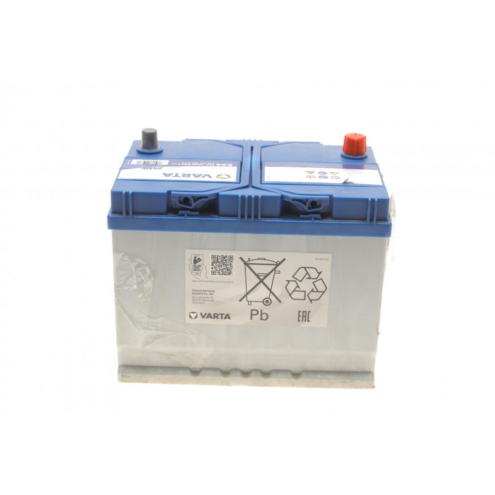 Акумуляторна батарея 70Ah/630A (261x175x220/+L/B01) Blue Dynamic E24 Азія