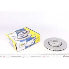 Диск гальмівний (передній) Renault Clio 05-14/Megane 99-/Nissan Note 06-12 (260x22)(з покр.)(вентил.)