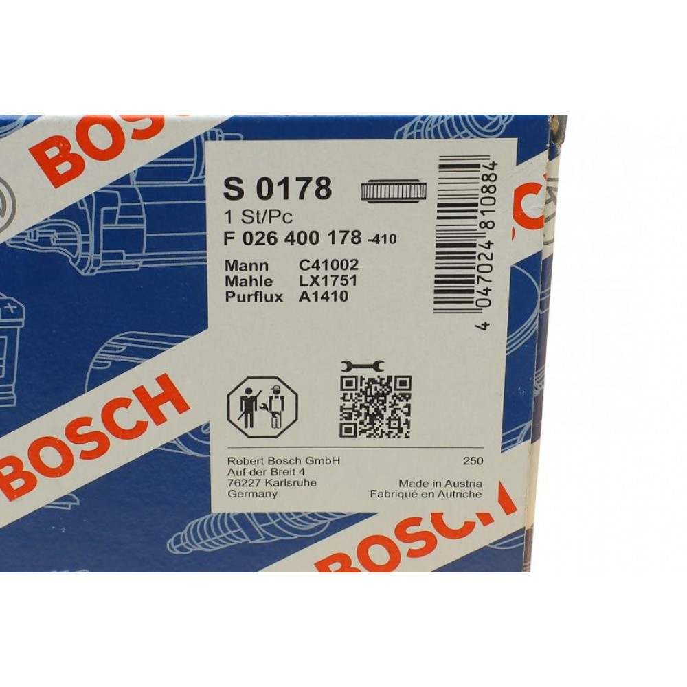 Фільтр повітряний VW Golf IV/V 2.0GTI 06-