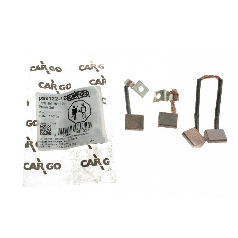 Щітки стартера VW Golf I/Passat 1.1/1.3 74-83 (12V) = PSX122-123-124