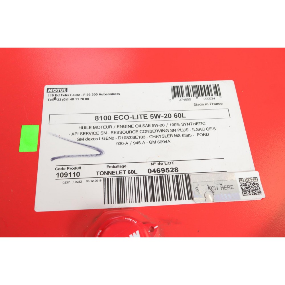 Олива 5W20 8100 Eco-lite (60L) (GM dexos1 GEN3/M2C 930-A/M2C 945-A) (109110) тимчасово недост