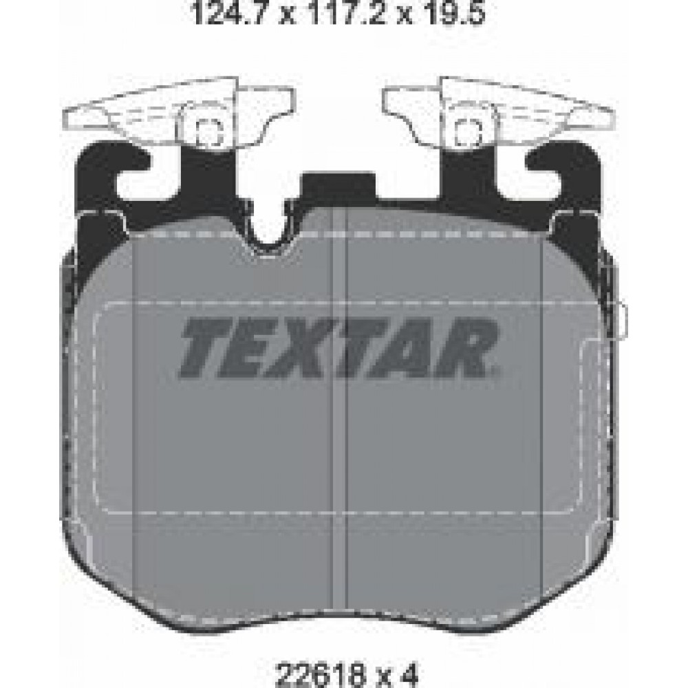 Колодки гальмівні (передні) BMW 3 (G20,G21)/5 (G30,G31)/7 (G11,12)/X5 (G05)/X6 (G06) 17- (Brembo)
