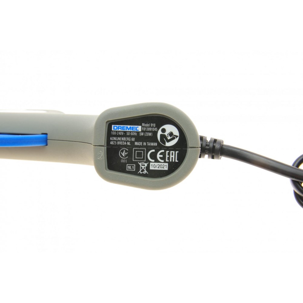 Пістолет термоклейовий DREMEL 910 (100-240V/165 °C/діаметр клейового стержня 7mm) +3 стержня