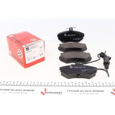 Колодки гальмівні (передні) Audi A4 94-08/Seat Exeo 08-13/VW Passat 96-00 (Lucas) (з датчиком)