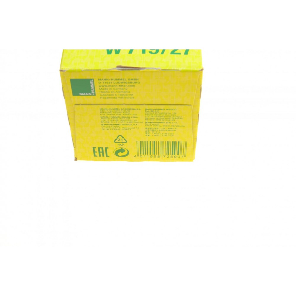 Фільтр масляний Ford Transit Connect 1.8 16V 02-13/Mazda CX-9 3.5/3.7 07-/Jeep Cherokee 3.7 V6 01-