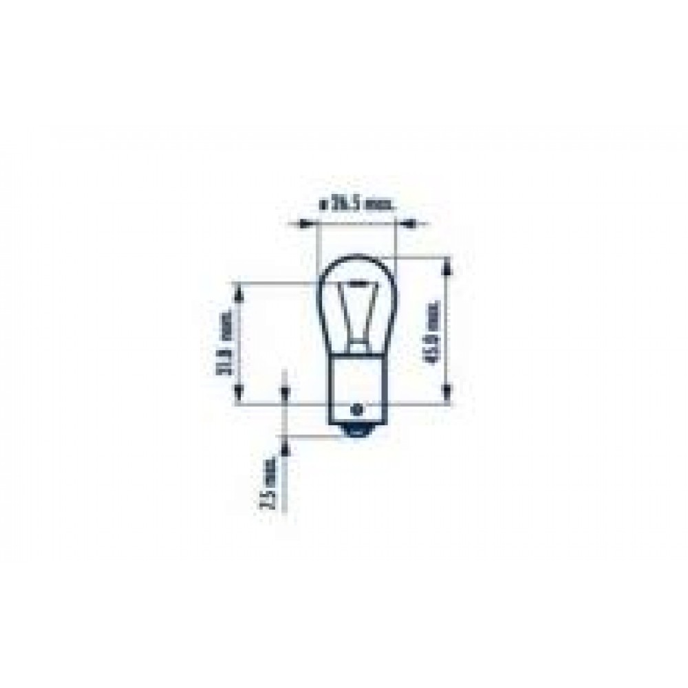 Автолампа PY21W 24V 21W BAU15s Heavy Duty (жовта)