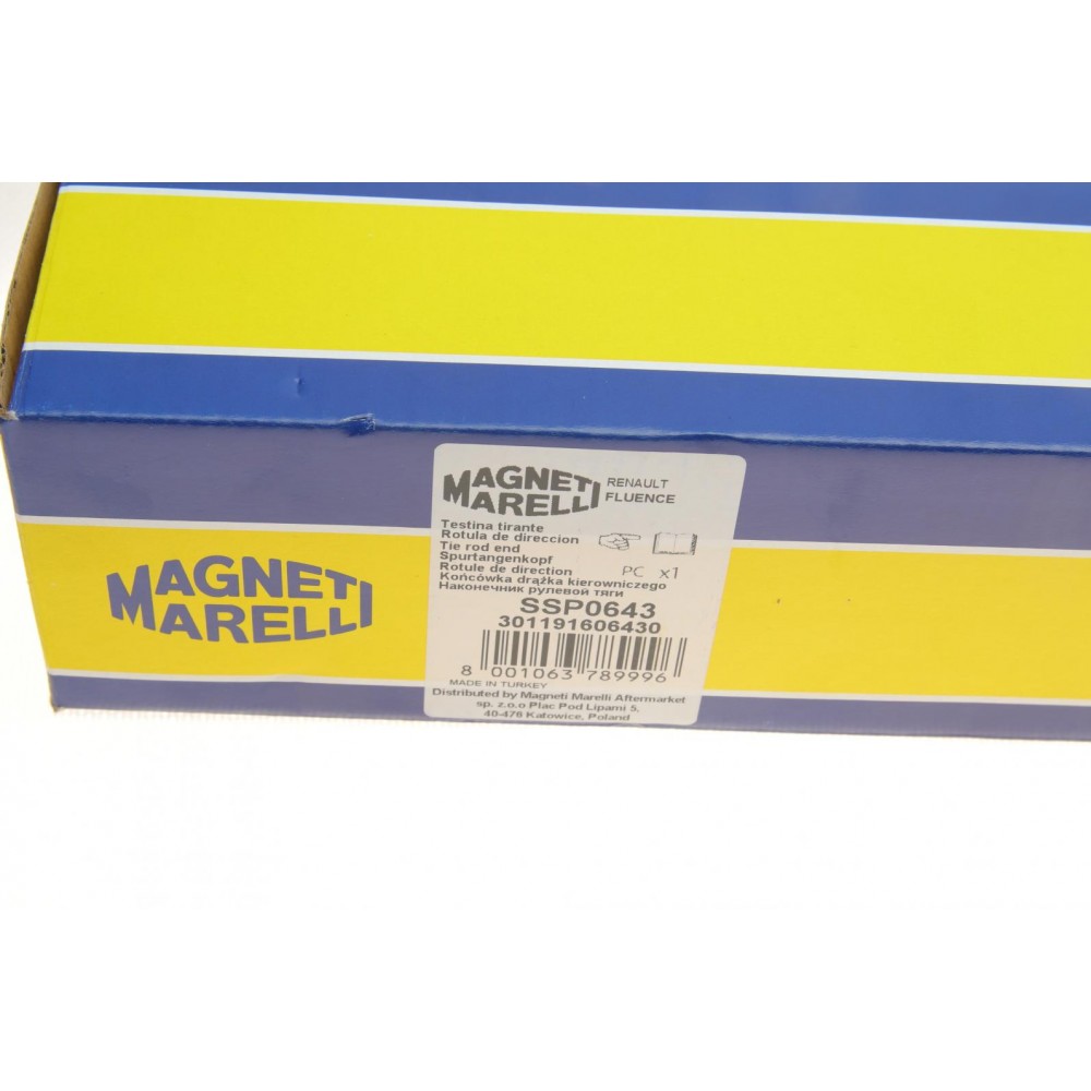 Наконечник тяги рульової (R) Renault Megane III 1.5dCi/1.6 16V 08- (SSP0643)