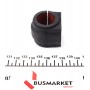 Втулка стабілізатора (переднього) Mini Mini 07- (d=23,5mm)