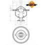 Термостат Mitsubishi L 200 2.5D 05-15/Renault Espace 3.0dCi 05- (82°)