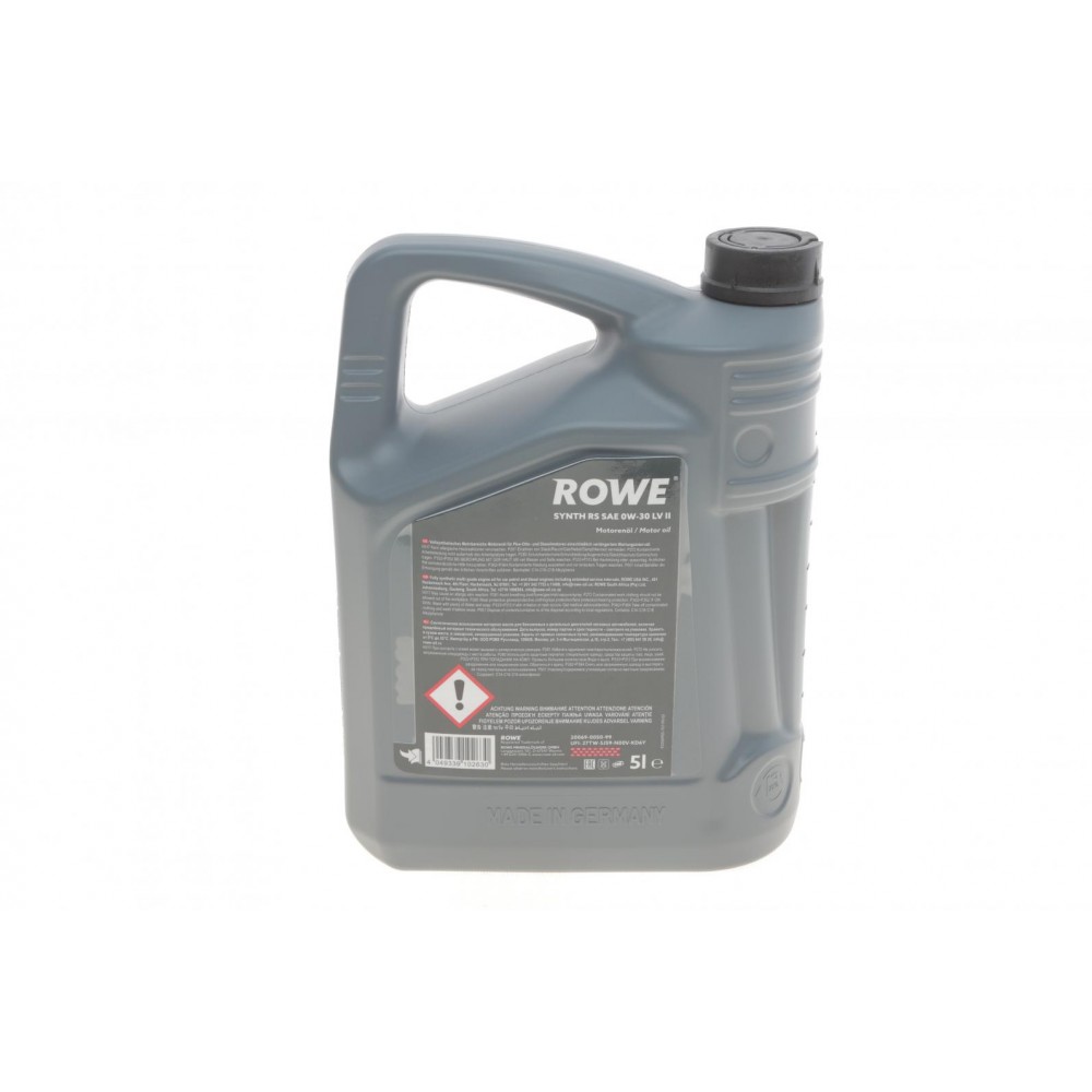 Олива 0W30 HIGHTEC SYNTH RS LV II (5L) (VW 503 00/506 00/506 01/Fiat 9.55535-G1) (ACEA A1/B1/A5/B5)