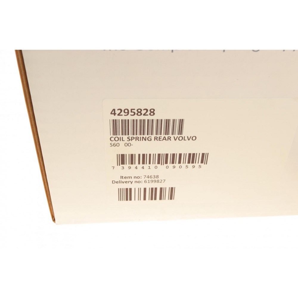 Пружина (задня) Volvo S60 2.0T/2.4/CDI/T/2.5T 00-10 (седан) (без с-ми рег.дор.просвіту)