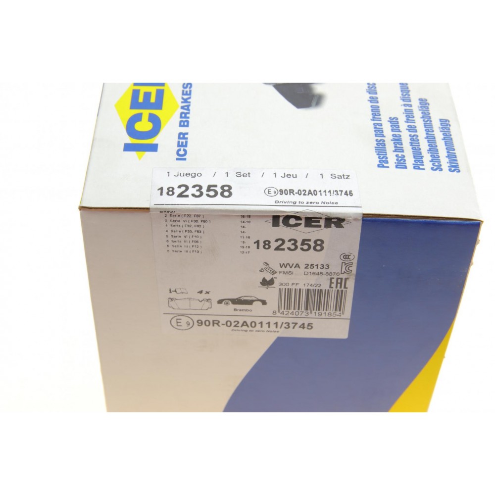 Колодки гальмівні (передні) BMW 2 (F22/F87) 15-/3 (F30/F80) 16-18/5 (F10)/6 (F12/F13/F06) 11-18