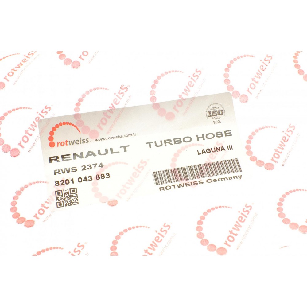 Патрубок інтеркулера Renault Laguna III 1.5dCi 07-15