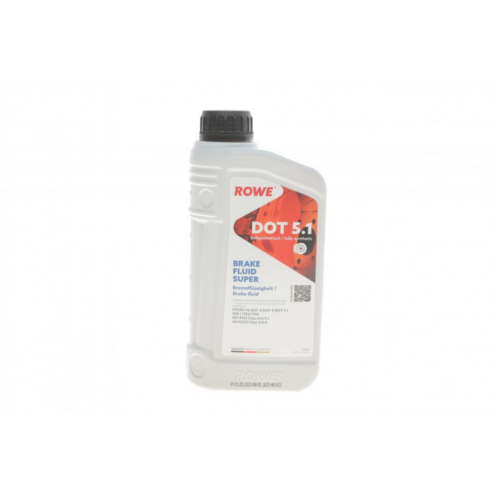 Рідина гальмівна HIGHTEC BRAKE FLUID SUPER DOT 5.1 (1L)