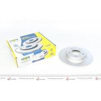Диск гальмівний (задній) Mazda 6 02-13/626 V 98-02/323 F/S 01-04 (280x10) (з покриттям) (повний)