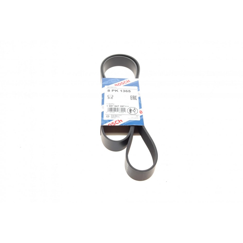 Ремінь генератора MB Atego/Axor/Econic/Cito 98- (8PK1365) (OM900/OM904)