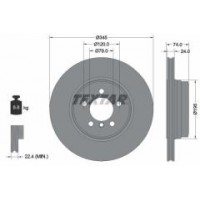 Диск гальмівний (задній) BMW 7 (E65/E66/E67) 03-08 (345x24) PRO+