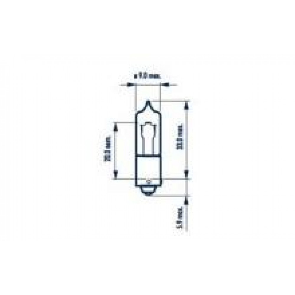 Автолампа H21W 12V 21W BAY9S Halogen Miniature