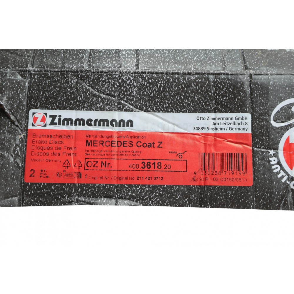 Диск гальмівний (передній) MB E-class (W211/S211) 02-09 (295x28) (з покриттям)(вентил.)