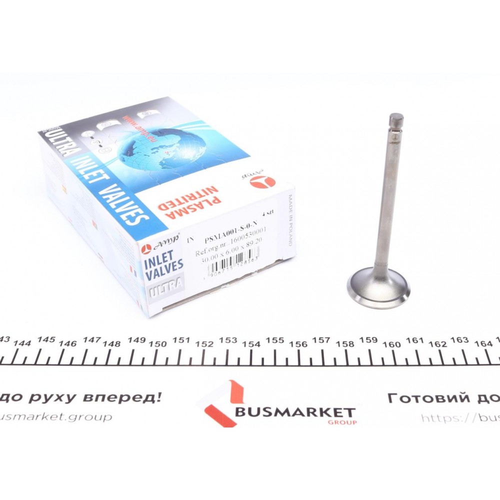 Клапан (впуск) Smart Cabrio/City-Coupe/Fortwo/Roadster 0.6/0.7i 00-07 (30х6х89.2) (азотування)