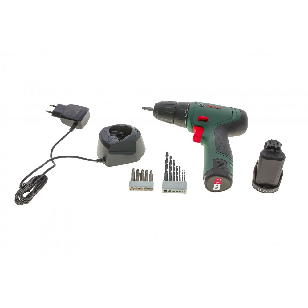 Шуруповерт акумуляторний EasyDrill 1200 (12V) з комплектом біт та свердел