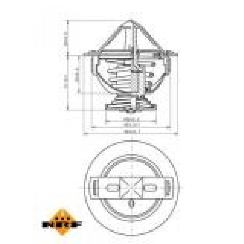 Термостат Hyundai Accent/Elantra/Kia Ceed 1.5-2.0 CRDI 00- (85°C)