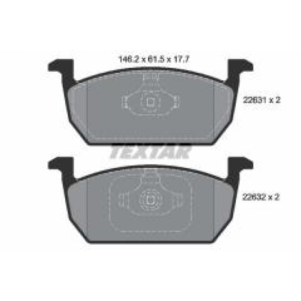 Колодки гальмівні (передні) Audi A1 18-/Seat Leon 12-/Ibiza/VW Polo 17- (Mando) Q+