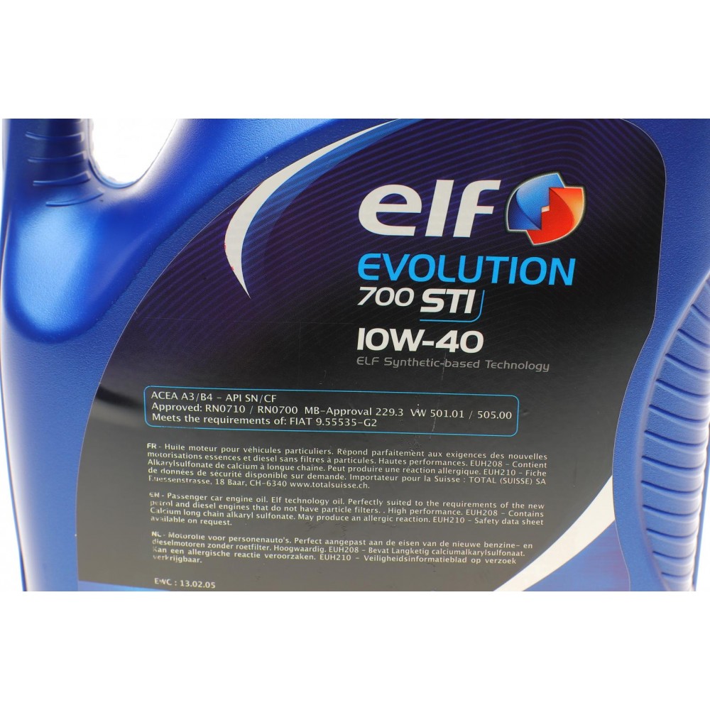 Олива 10W40 Evolution 700 STI (5L) (458478) (ACEA/A3/B4 API/SN/CF VW/501.01)заміна на 214124
