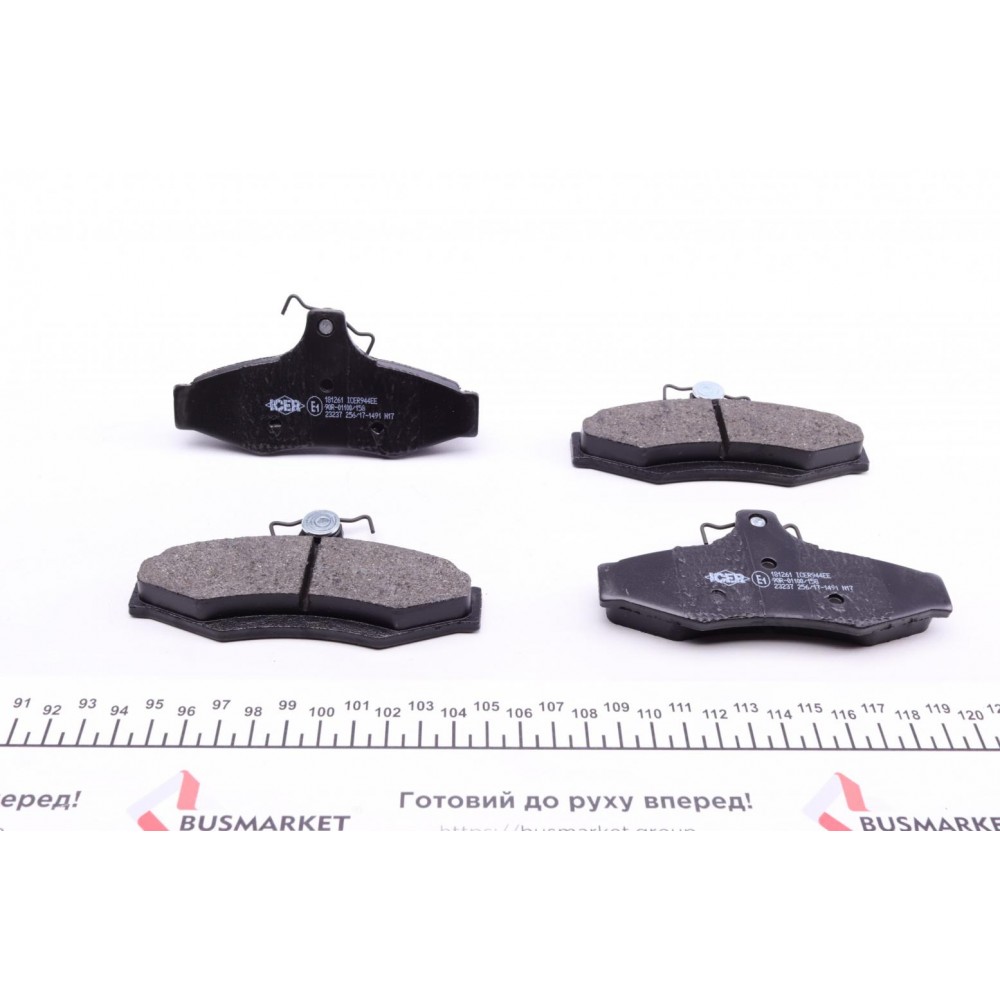 Колодки гальмівні (задні) Daewoo Nubira 97-/Leganza 97-04/Chevrolet Astra 99-11/Vectra 96-98