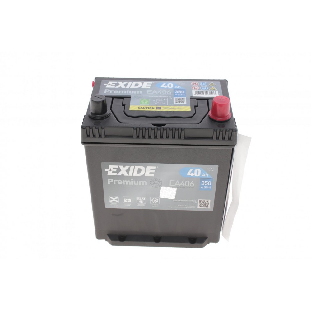 Акумуляторна батарея 40Ah/350A (187x127x220/+R/B01) Premium Азія