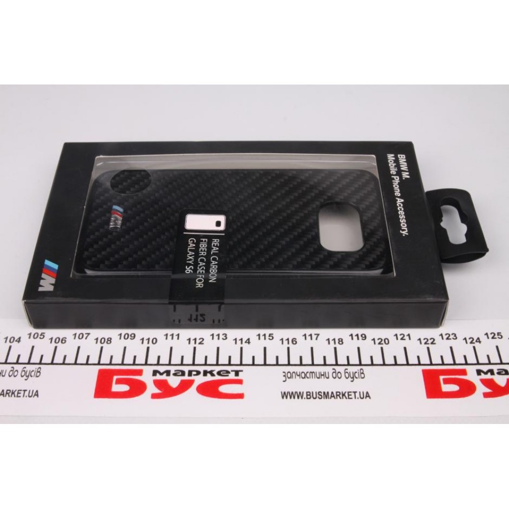 Чохол для Samsung Galaxy S6, BMW M, Hard Case, Black (карбоновий)