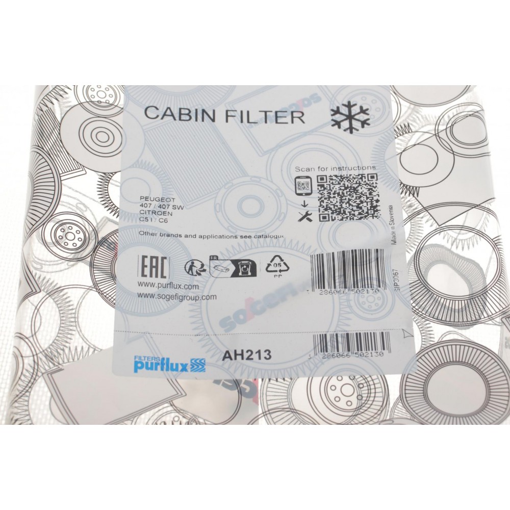 Фільтр салону Citroen C5/C6/Peugeot 407 04-