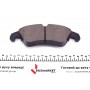 Колодки гальмівні (передні) Audi A4/A5/A7 07- (Lucas) (з датчиком) (кераміка) висока якість