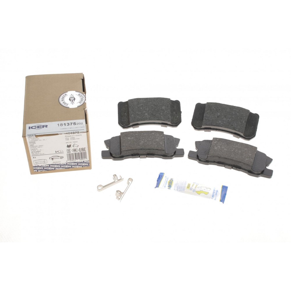 Колодки гальмівні (задні) Mitsubishi Pajero 91-/Outlander/Lancer/Peugeot 4007/4008 06-/Fiat Doblo16
