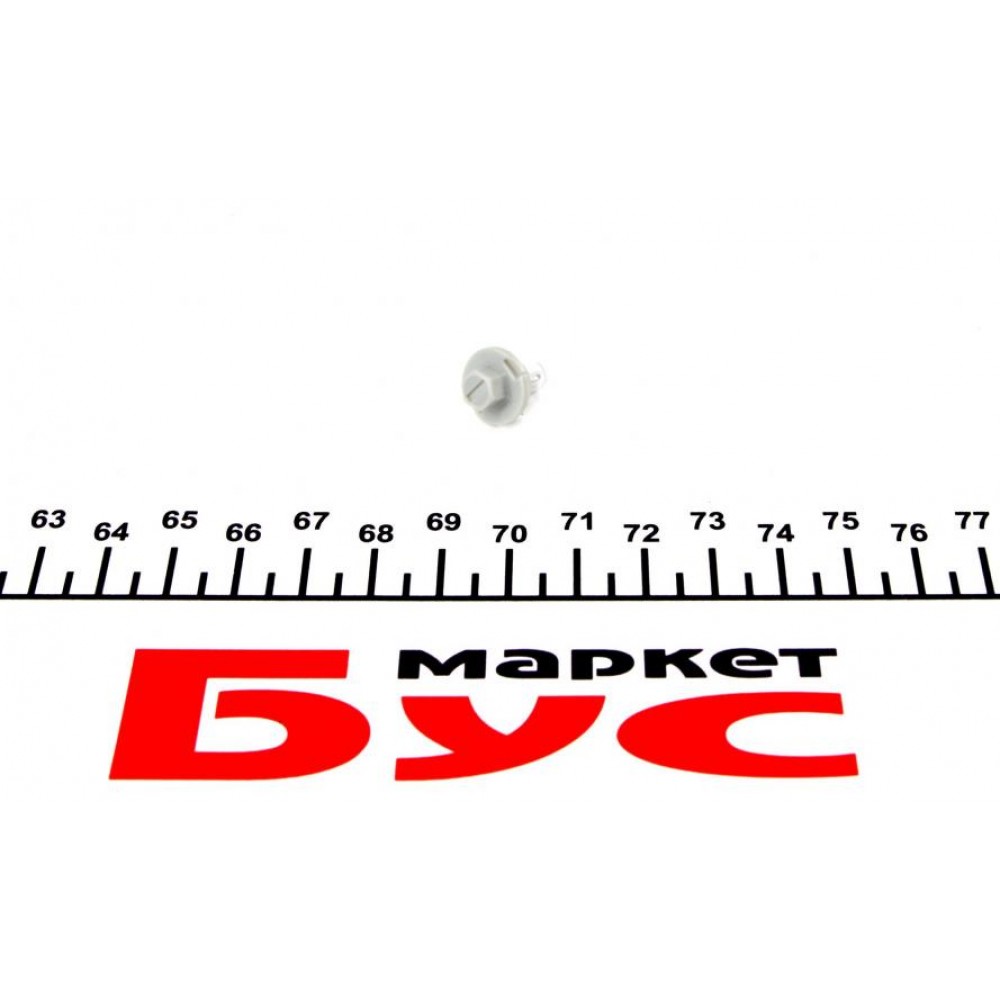 Автолампа 12V 0.5W BX8.4d Grey (в щиток приладів)