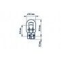 Автолампа W21/5W 12V 21/5W W3x16q Standard (без цоколя)