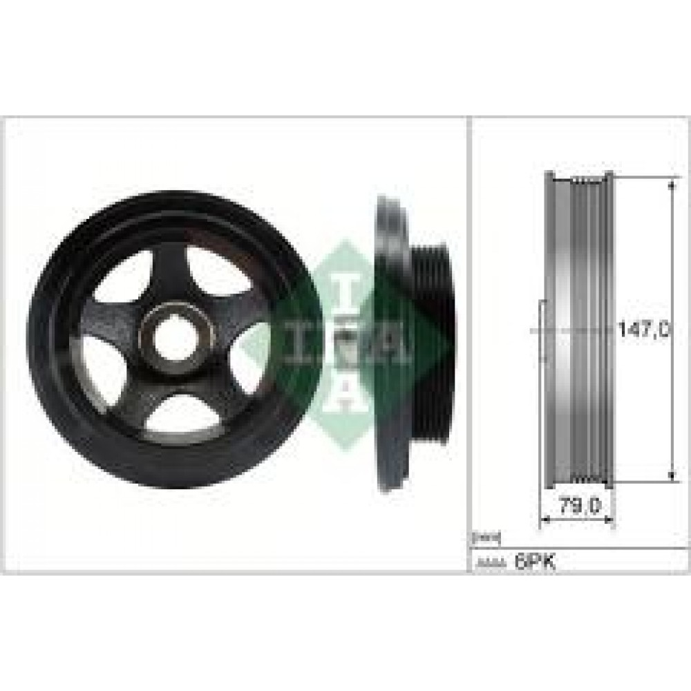 Шків колінвалу MB Sprinter 2.2CDI OM611.981/987, OM646.984-986/989/990