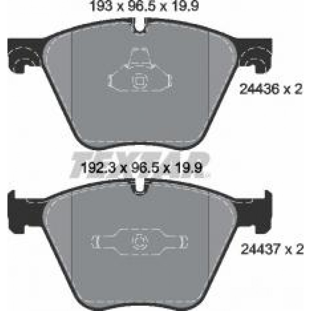 Колодки гальмівні (передні) BMW 5 (F07)/7 (F01)/X5 (E70/F15)/X6 (E71/F16) 06- (ATE-Teves) (Q+)