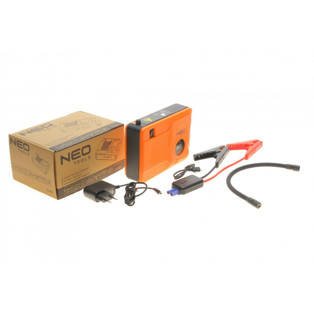 Пусковий пристрій Jumpstarter (Powerbank 14 000 mAh/ліхтар LED/компресор 3.5 Bar)