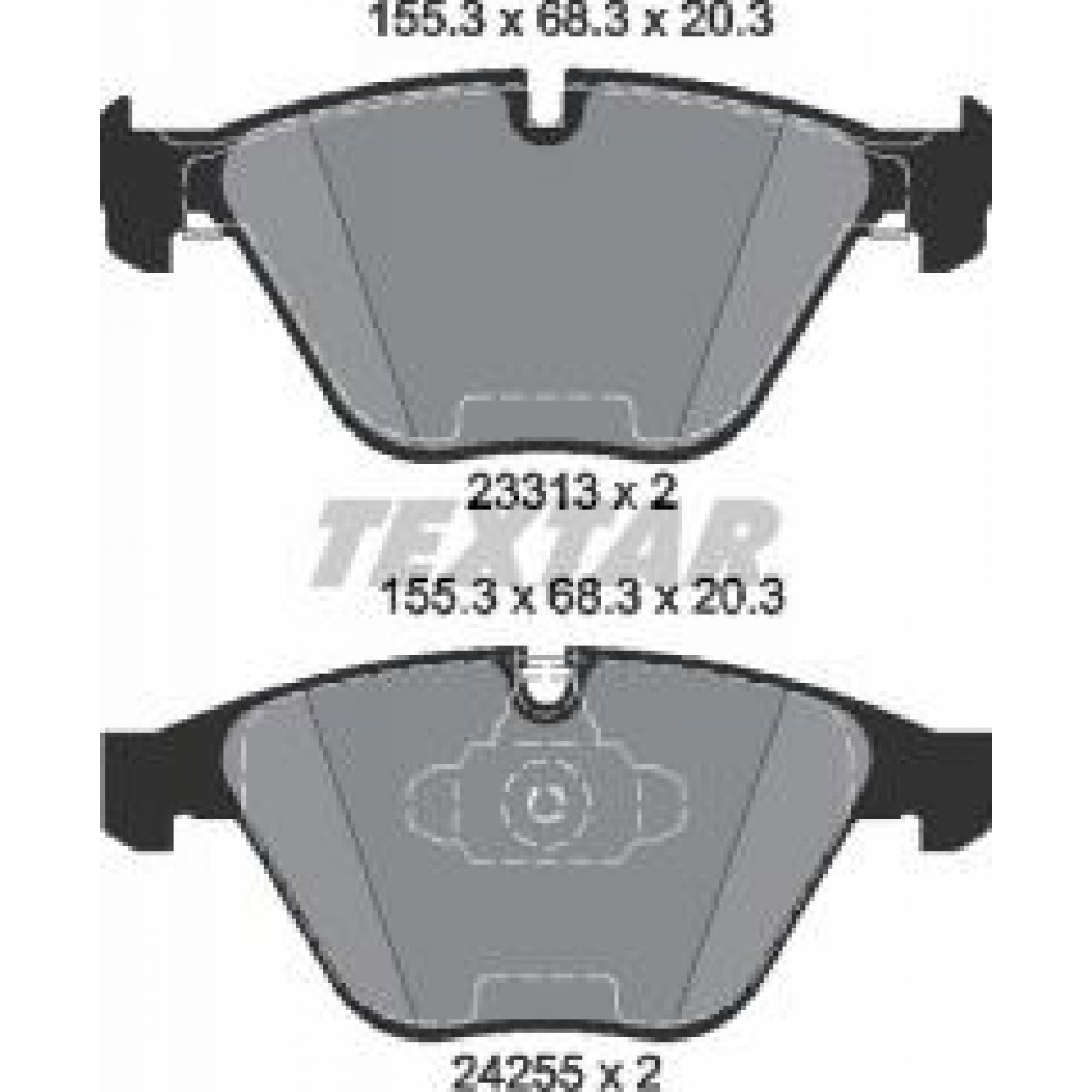 Колодки гальмівні (передні) BMW 3 (E90/E91) 04-13/X1 (E84) 09-15 (Ate - Teves) EPAD (знятий з пр-ва)