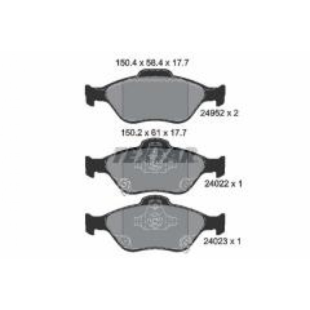 Колодки тормозные (передние) Toyota Yaris 12- (TEVES) Q+