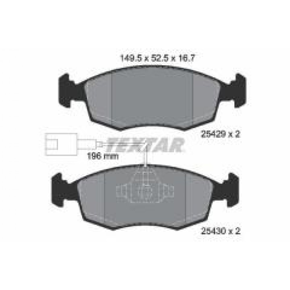 Колодки гальмівні (передні) Fiat 500/500C/Punto/Punto Evo 07- (Teves) Q+