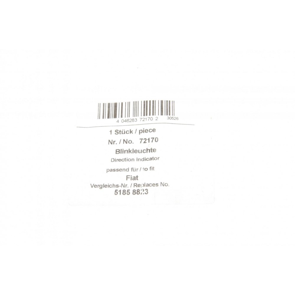 Повторювач повороту в бампер Fiat Punto 09- (L)
