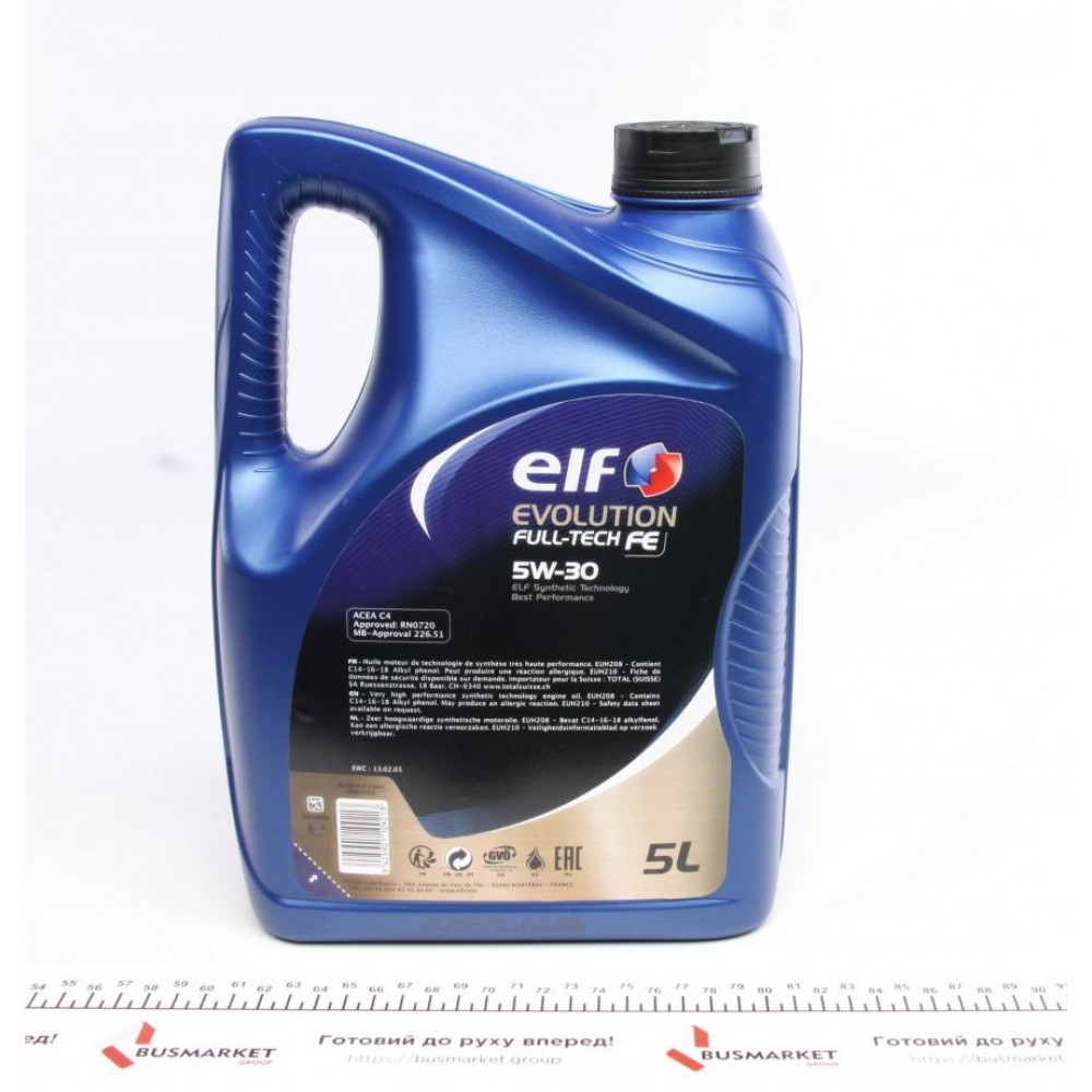 Олива 5W30 Evolution Full-Tech FE (5L) (C4/RN 0720/MB226.51) замінено на 213935