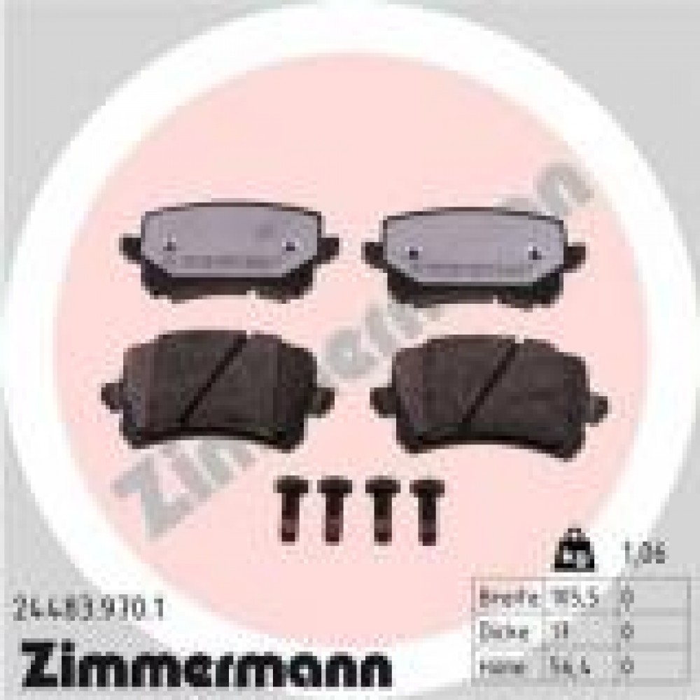 Колодки гальмівні (задні) Audi A6/VW Passat 1.8TSI/2.0TDI 05- (Lucas) (з низьким продукуванням пилу)