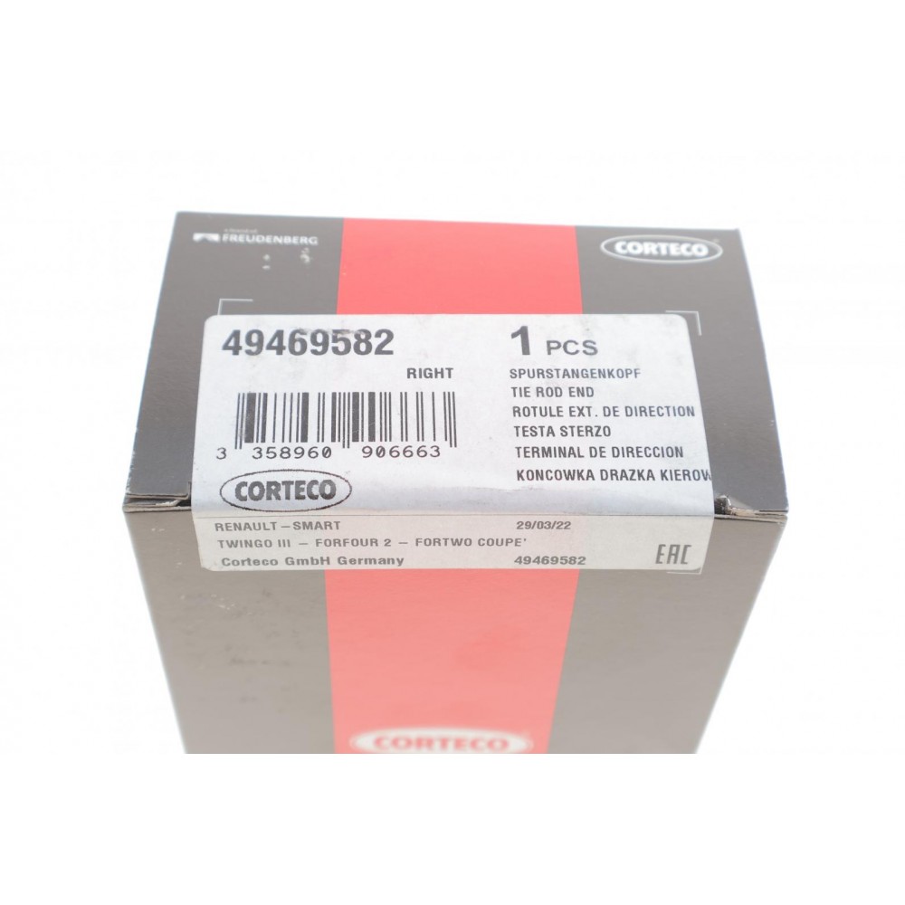 Наконечник тяги рульової (L) Renault Twingo III/Smart Fortowo 14- (L=90mm)