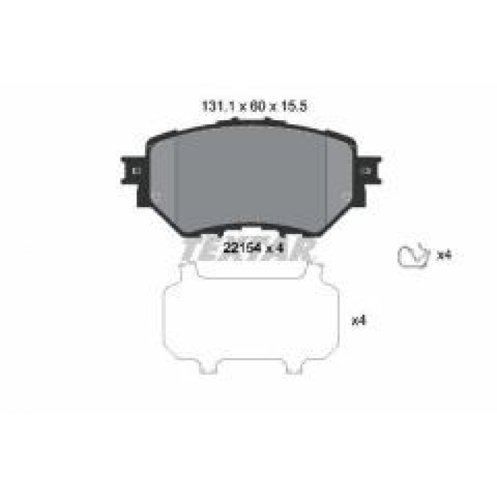 Колодки гальмівні (передні) Mazda 3 1.5-2.5 13- (Akebono)