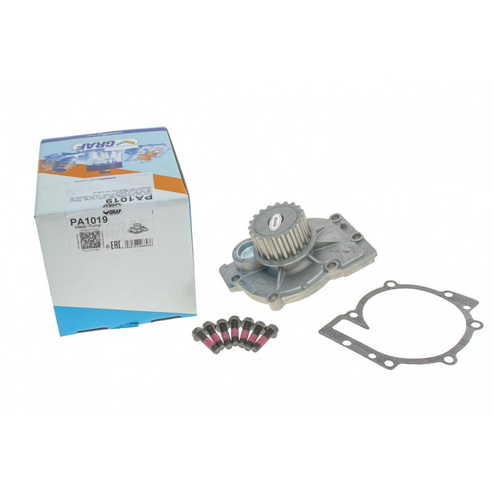 Помпа води Ford Focus II/Mondeo IV/Kuga I 2.5 05-/Renault Laguna 2.0/Volvo 95- (19z) (R/B) (7 лоп)