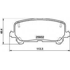 Колодки гальмівні (задні) Honda Pilot 3.0 AWD 17-