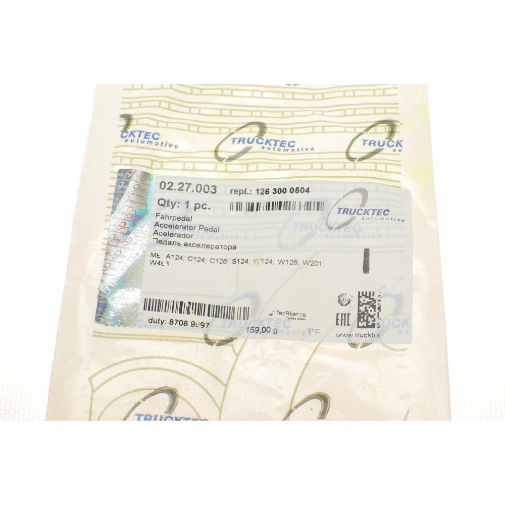Педаль газу MB E-class (W124)/S-class (W126) 81-95